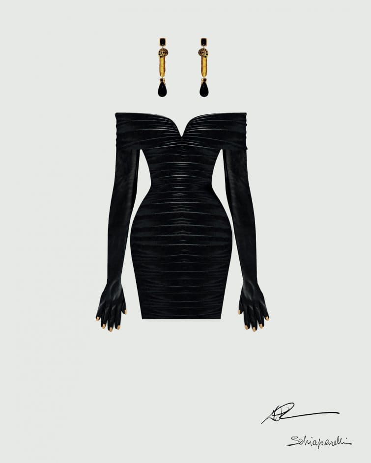 Beyoncé Schiaparelli Leather Dress at the 2021 Grammys