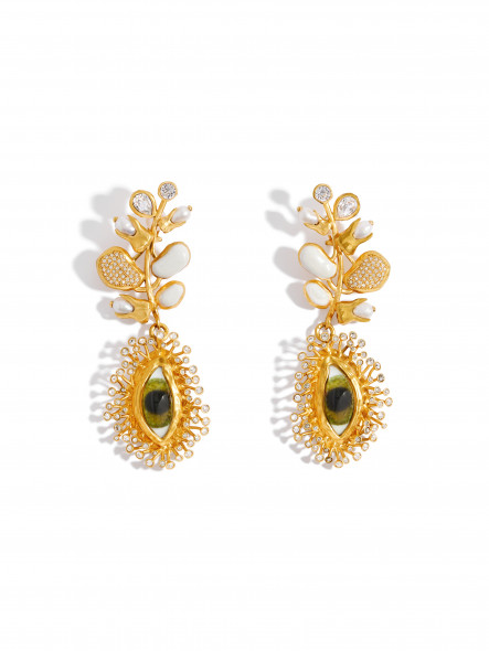 7 Latest Peacock Gold Earrings Design Ideas